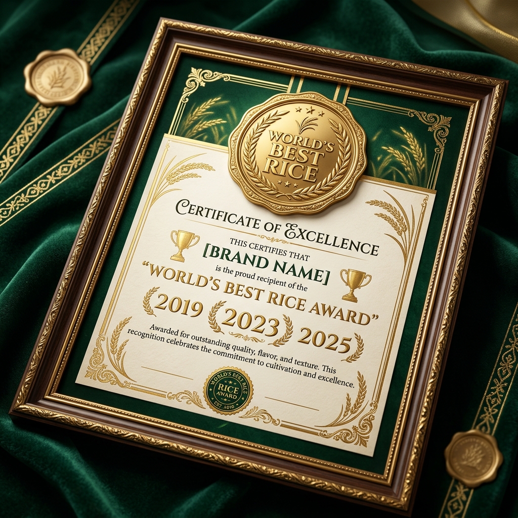 BOSCO Food World Best Rice award and certifications