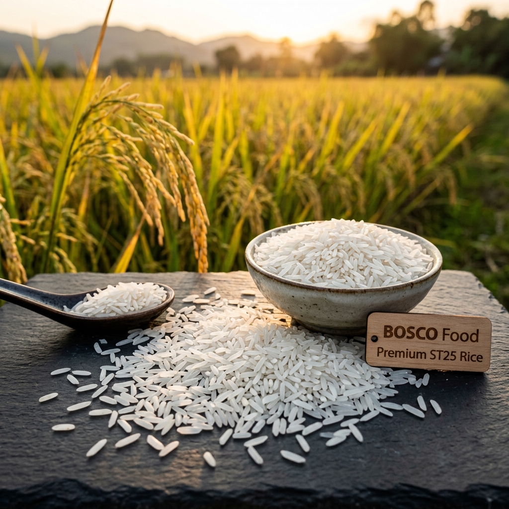 Vietnamese ST25 rice grains - premium fragrant white rice for export to Australia